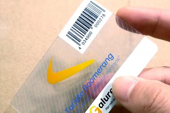 Glossy Transparent PVC cards